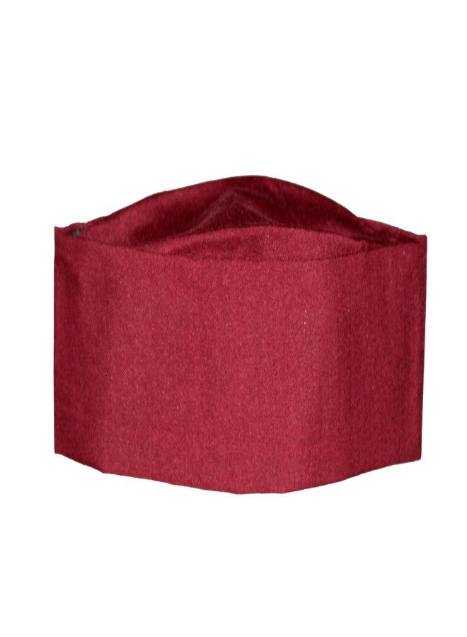 Yanwenx Uttarakhand Pahadi Topi/Cap,Brahmakamal Uttarakhand Topi, Himachali Cap (Maroon Cotton) - Image 3